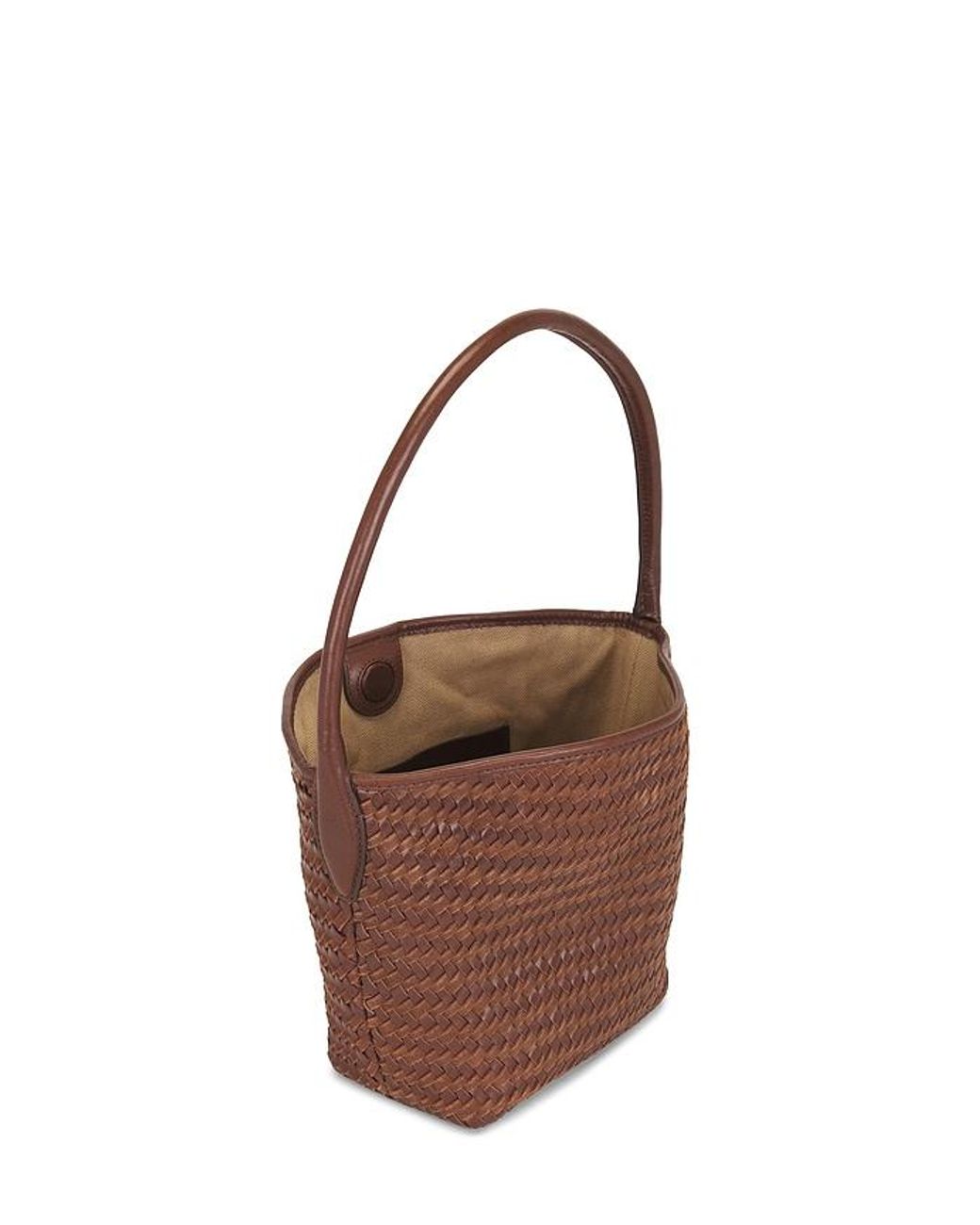 Madewell Brown Suede Handwoven Shoulder Bag