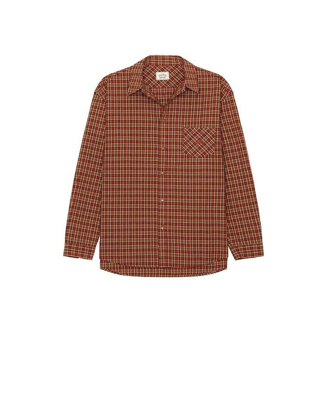 KAPPY DESIGN Brown Omad Plaid Shirt for men