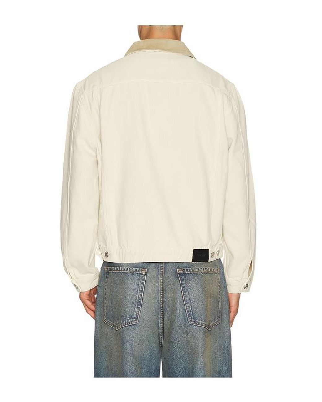 FRAME Blue Canvas Utility Jacket for men