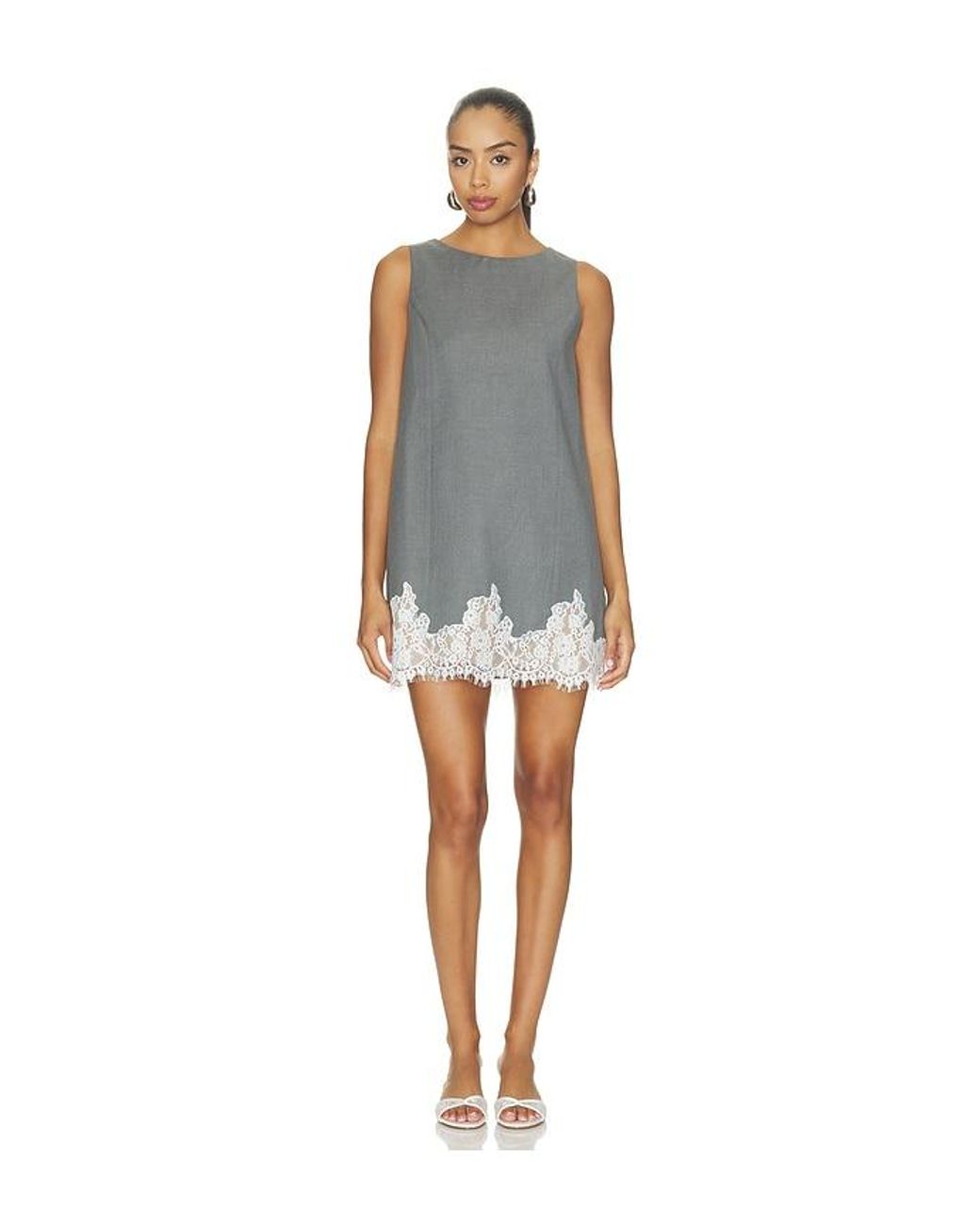 Line & Dot Gray Wilfred Mini Dress