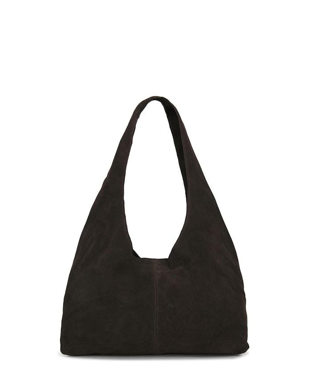St. Agni Black Suede Soft Bag