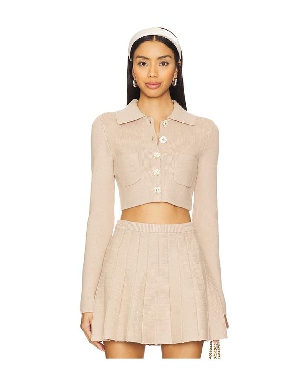 MAJORELLE Natural Solveig Cardigan