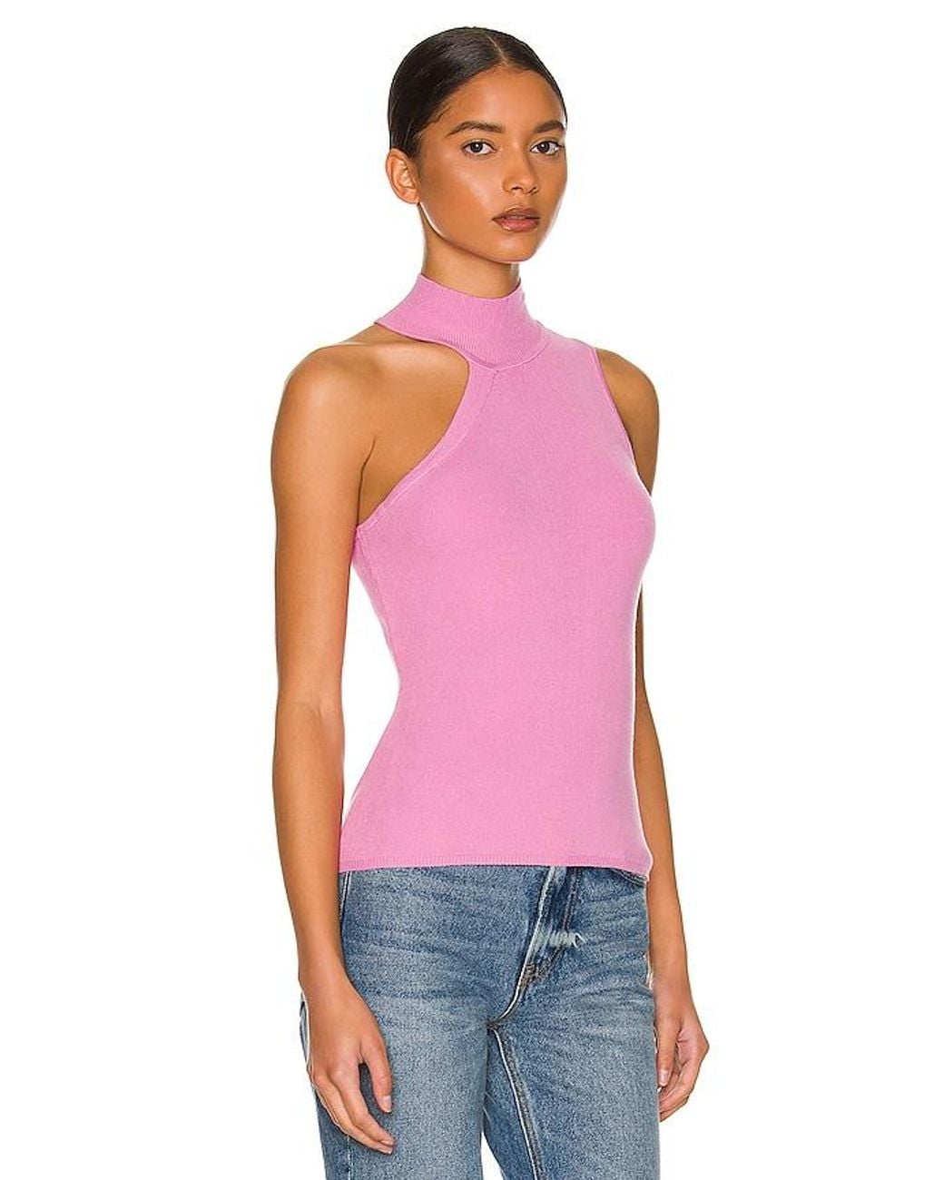 superdown Pink Luz Knit Top
