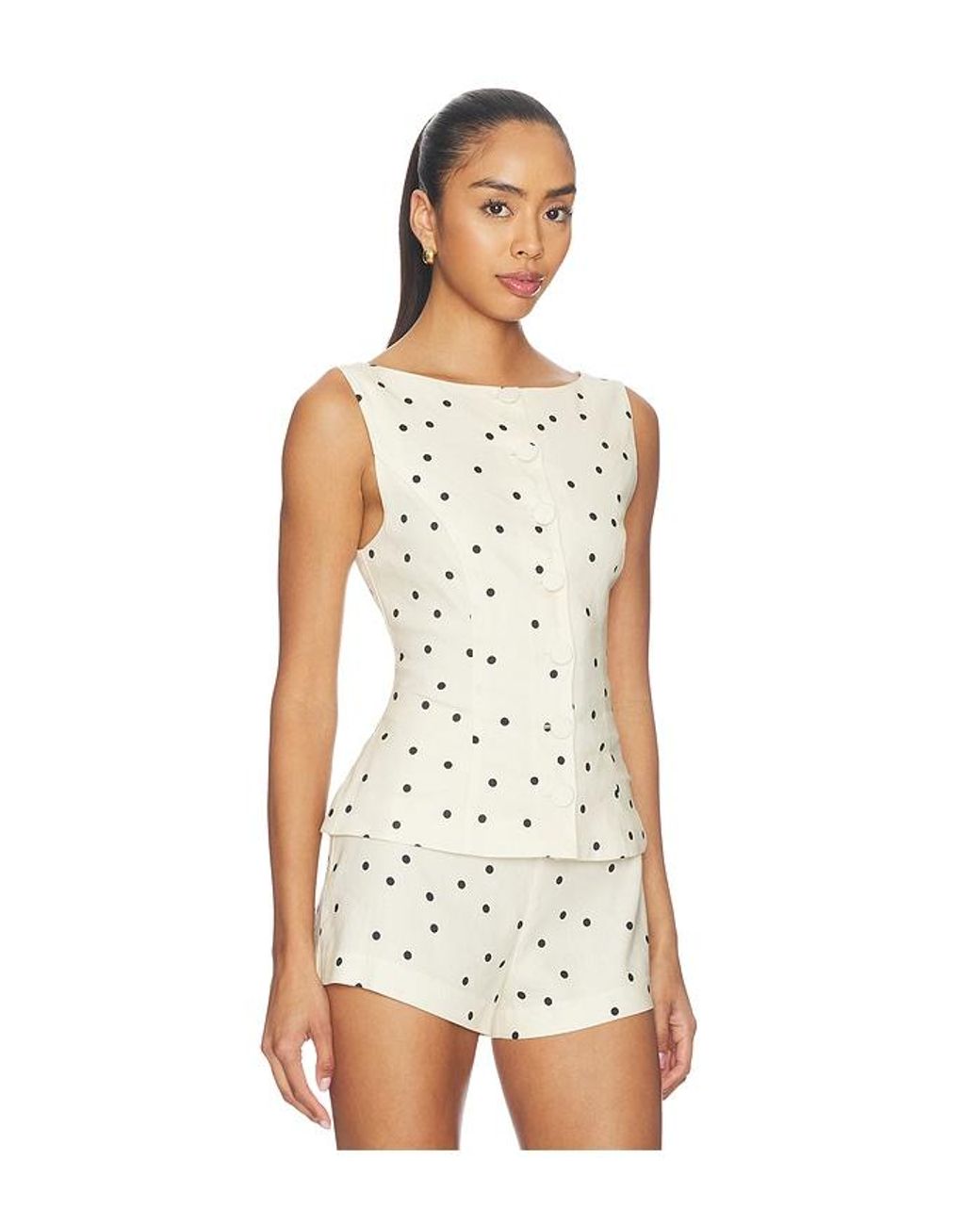 Tularosa White Adalyn Vest Top