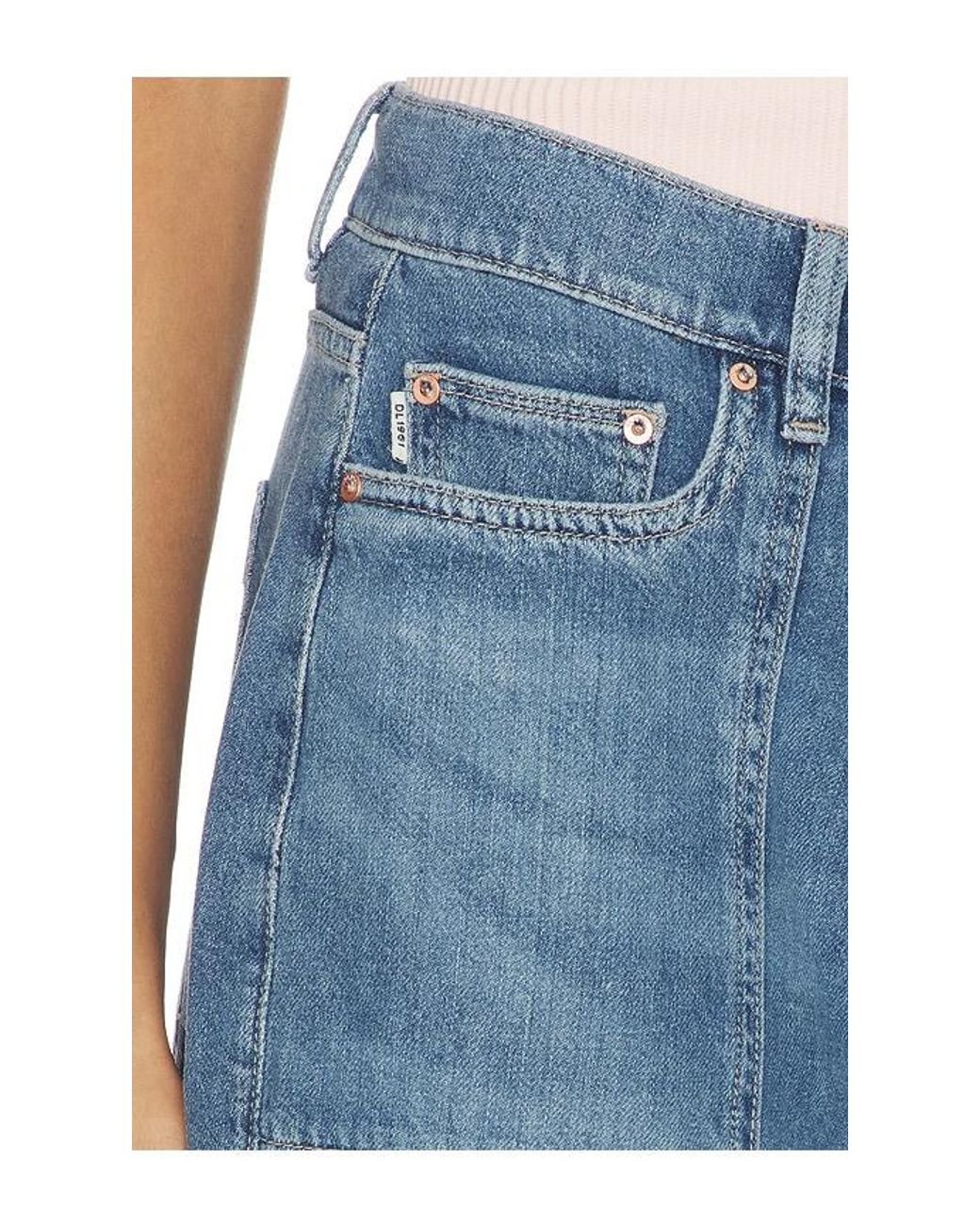 DL1961 Blue Dl Aura Hepburn Wide Leg High Rise Jeans