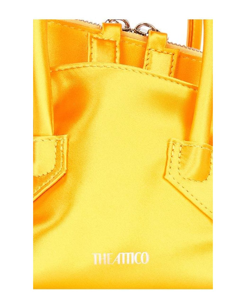 The Attico Yellow La Passeggiata Mini Top Handle Bag