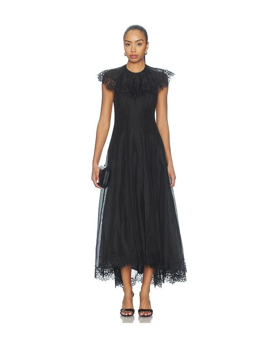 Zimmermann Black Ascent Flutter Gown