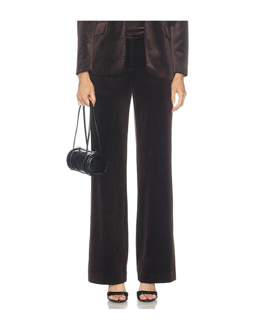 Karina Grimaldi Black Shon Velvet Pants