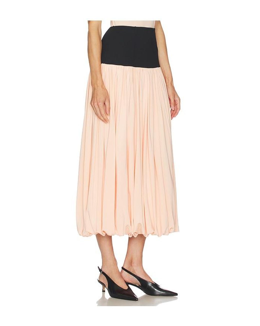 L'academie Black Reba Midi Skirt