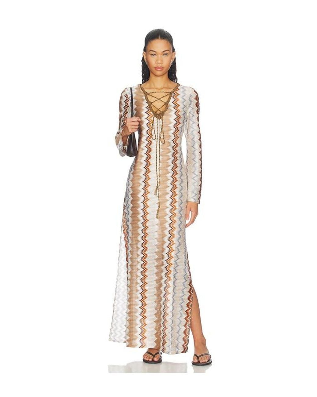 MY BEACHY SIDE White Vina Kaftan Maxi Dress