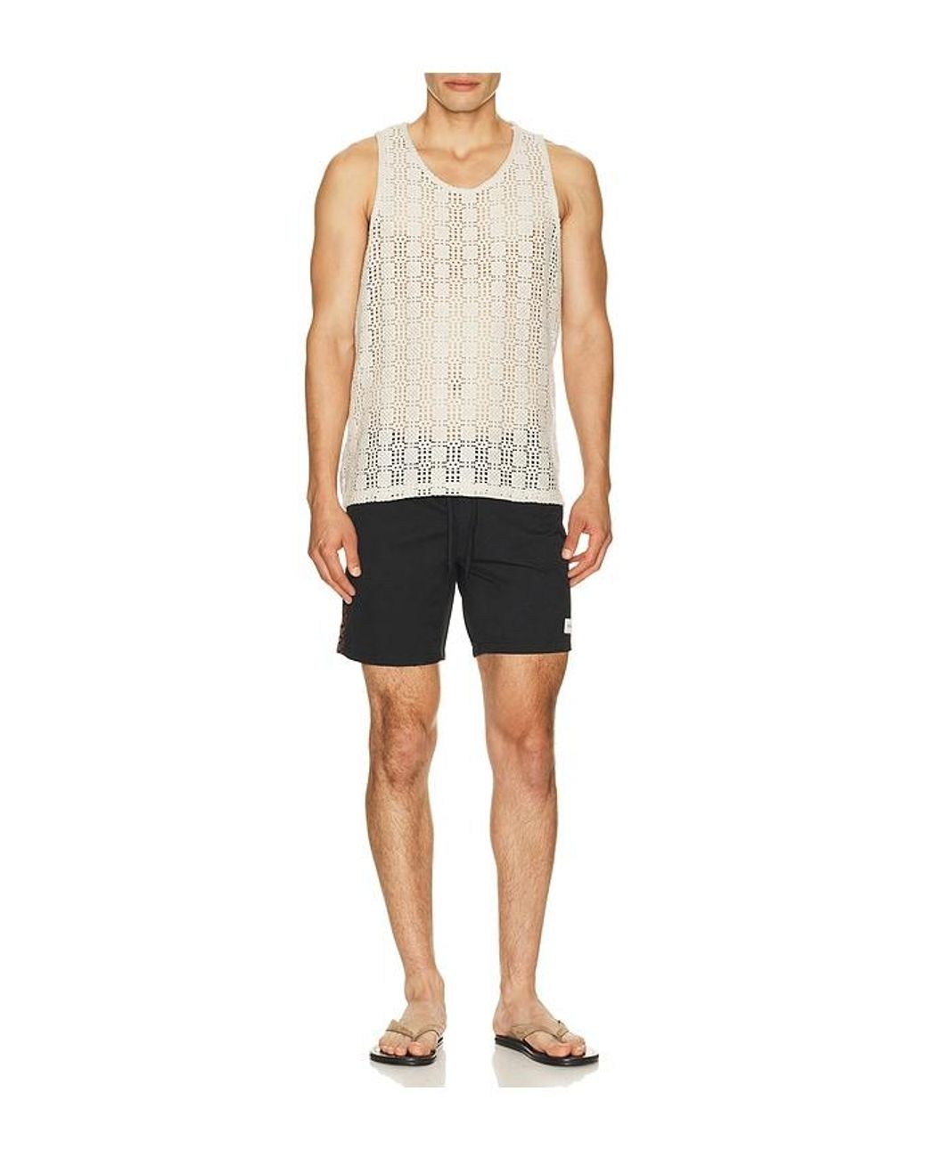 Rhythm Black Snake Trials Swim Trunk for men