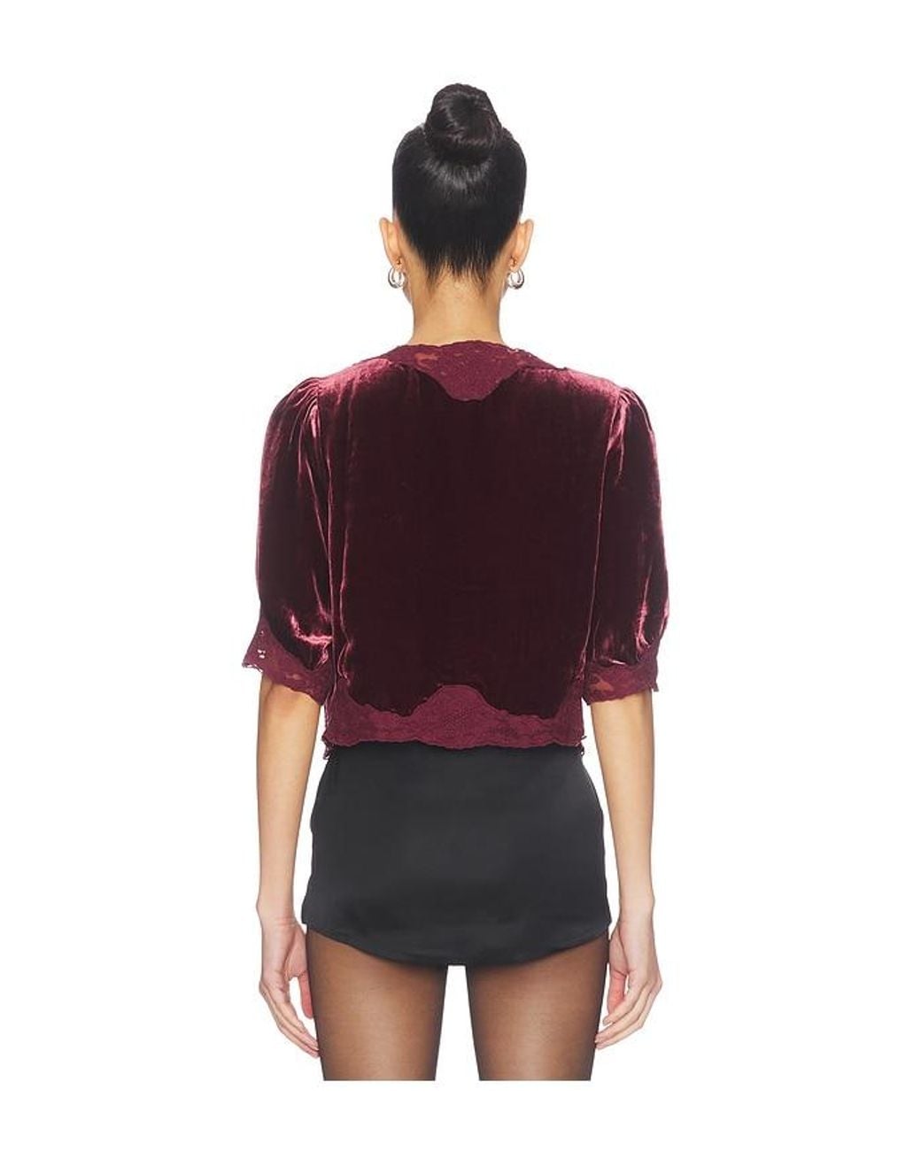 Rixo Red Ursula Top