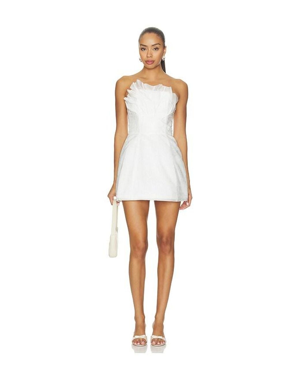 Nbd White Lily Mini Dress
