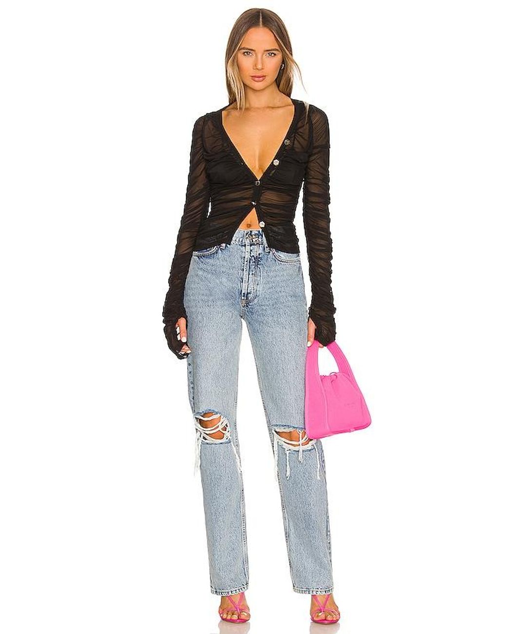 OW Collection Black Wanted Cardigan
