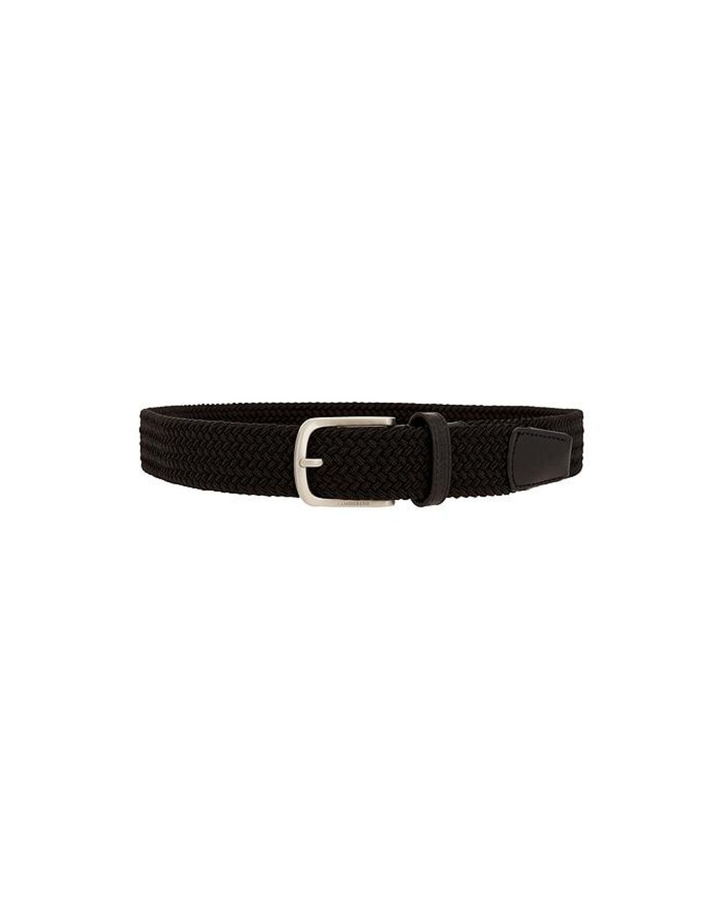 J.Lindeberg Black Bernhard Belt for men