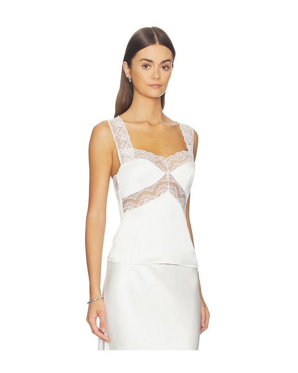Lovers + Friends White Cierra Top