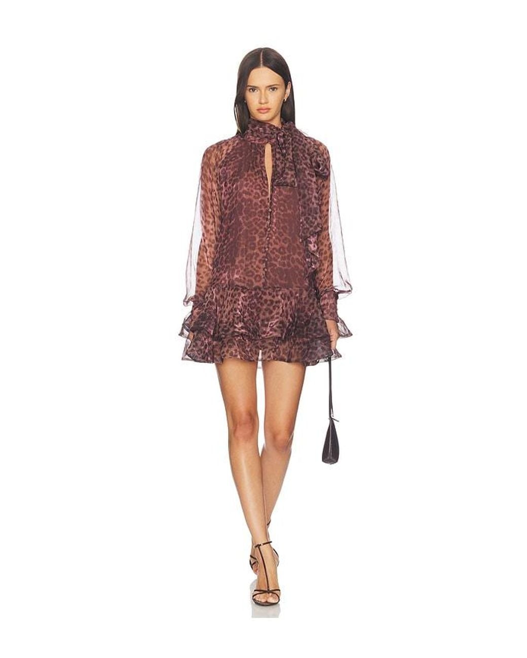 Bardot Red Adrie Babydoll Mini Dress