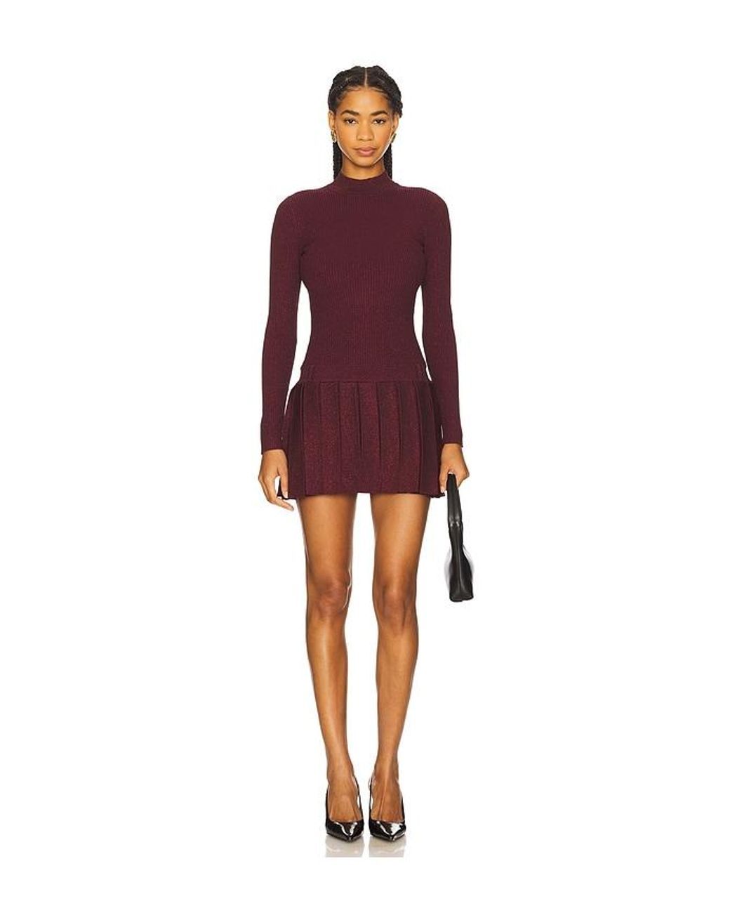 retroféte Red Devika Knit Dress