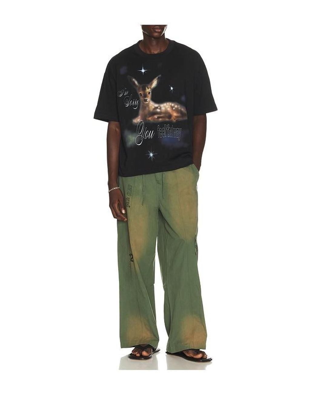JUNGLES Black I'M Sorry Tee for men
