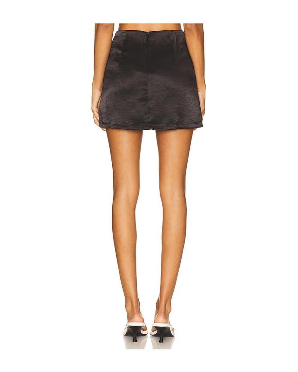 ALL THE WAYS Black Leslie Mini Skirt