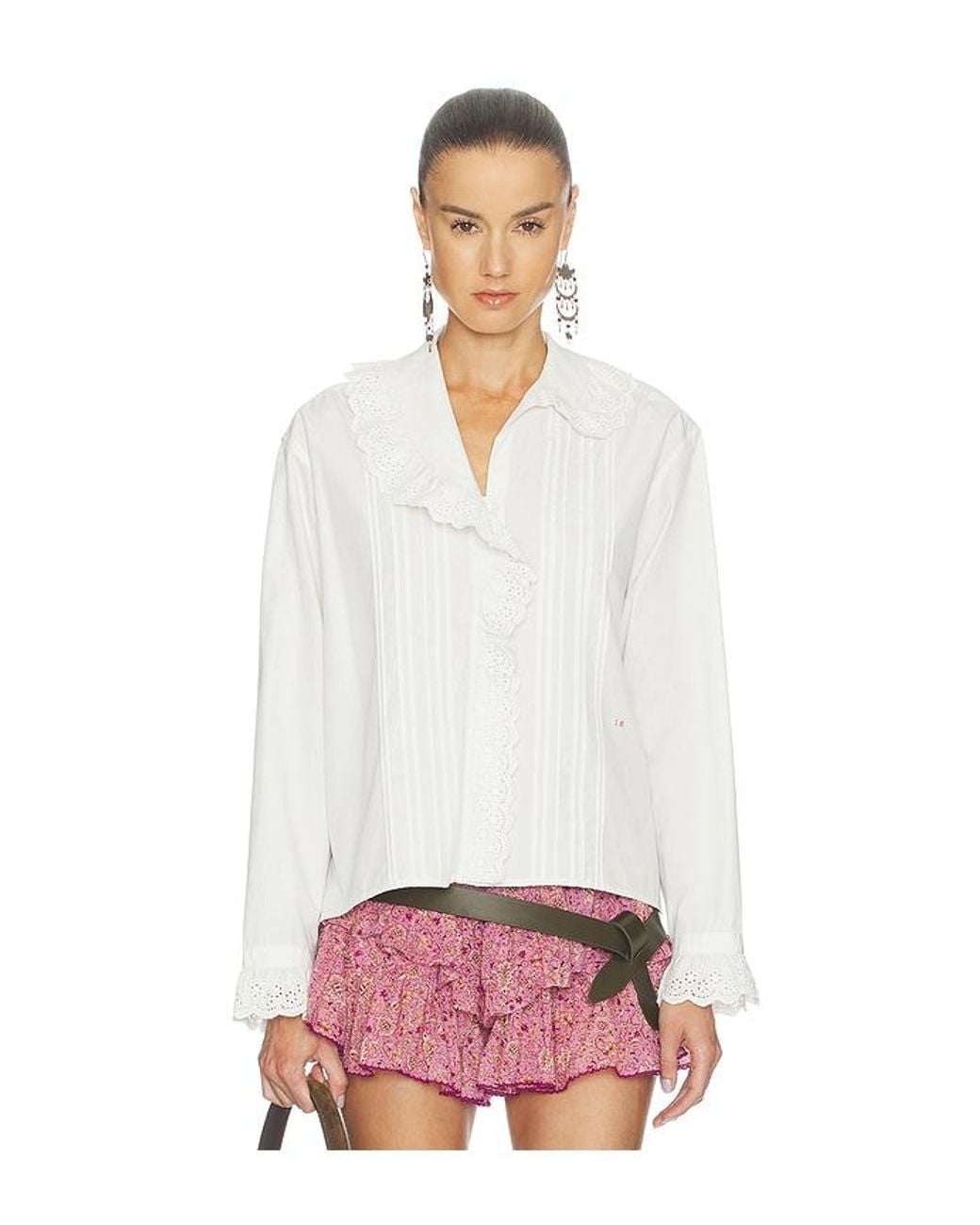 Isabel Marant White Nomia Long Sleeve