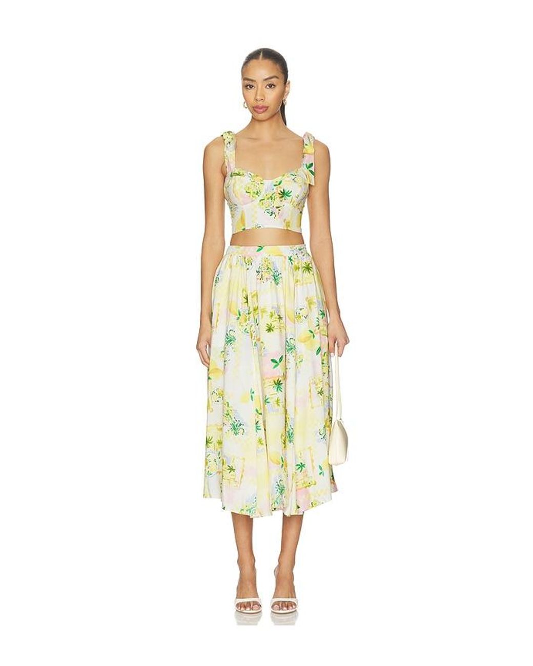 Astr Yellow Kaleigh Skirt