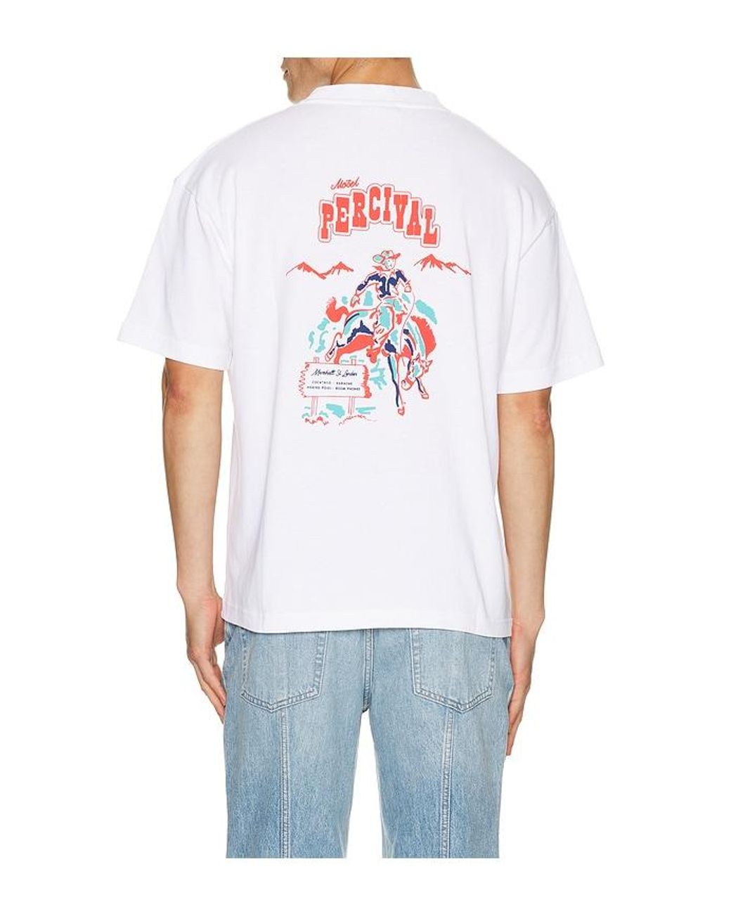 Percival White Dexter Oversized Tee for men