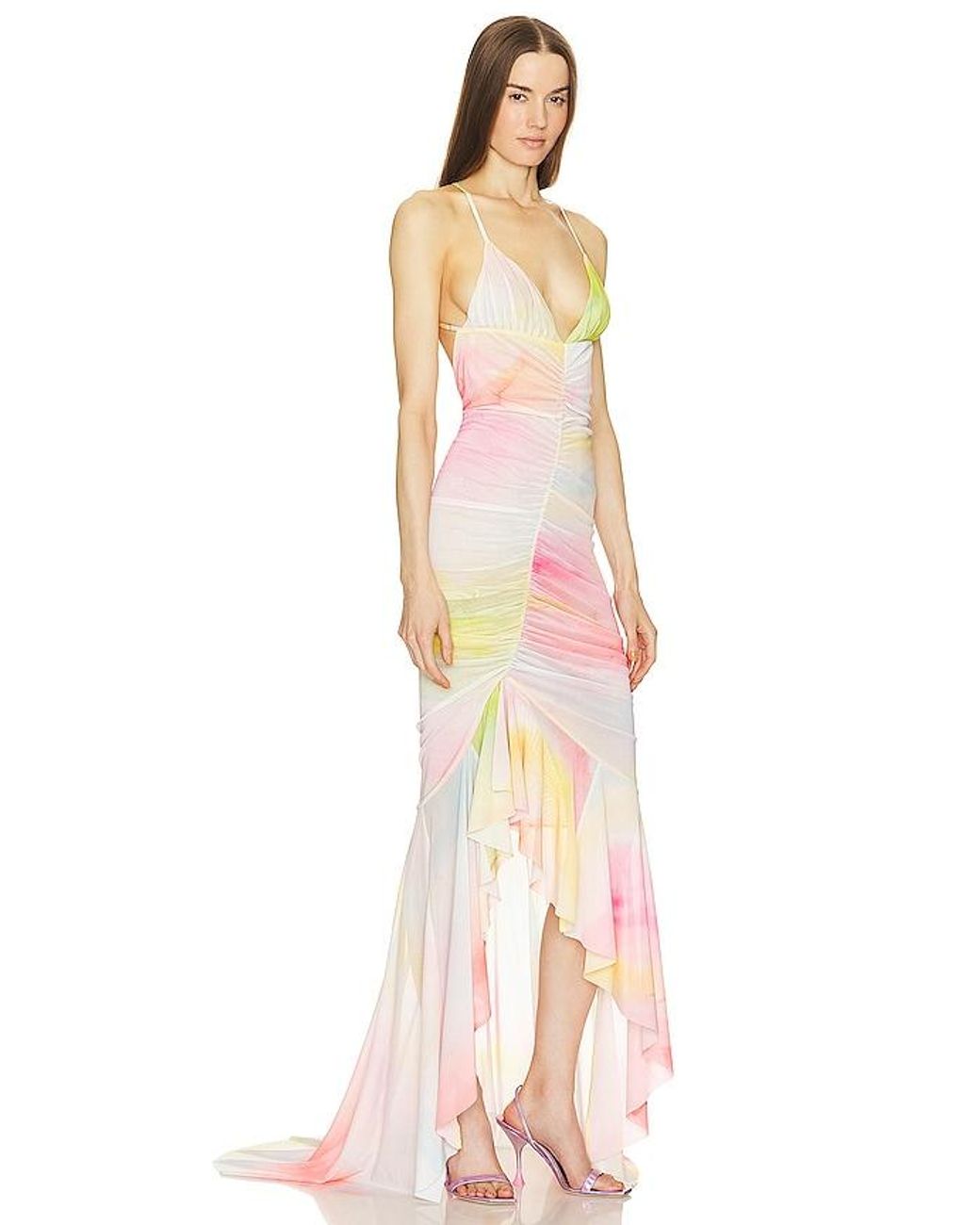 Michael Costello Pink X Revolve Venice Gown