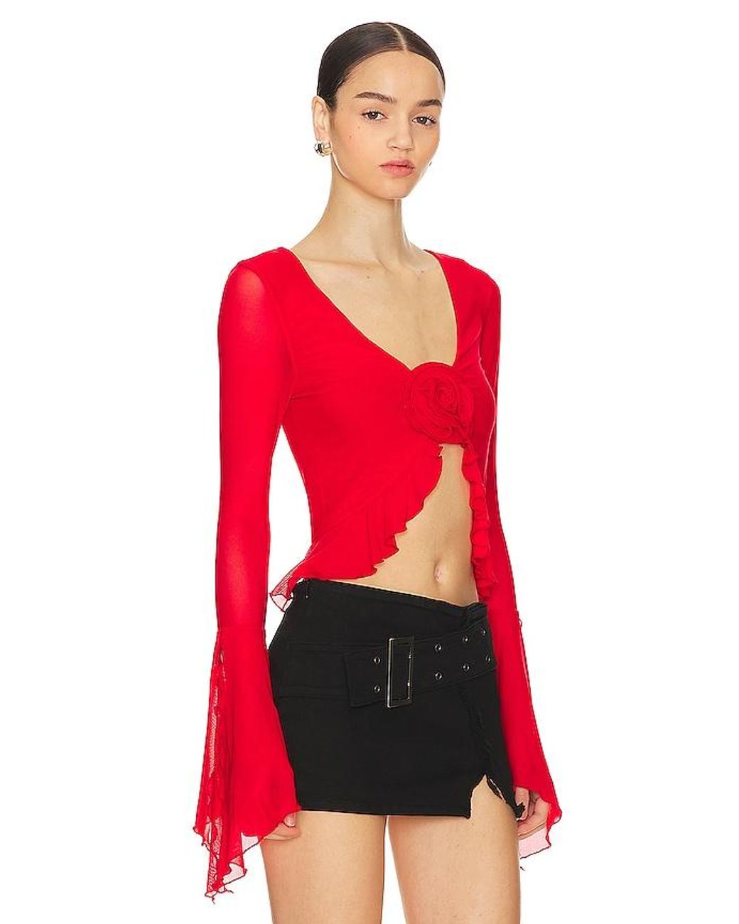 MAJORELLE Red Val Top