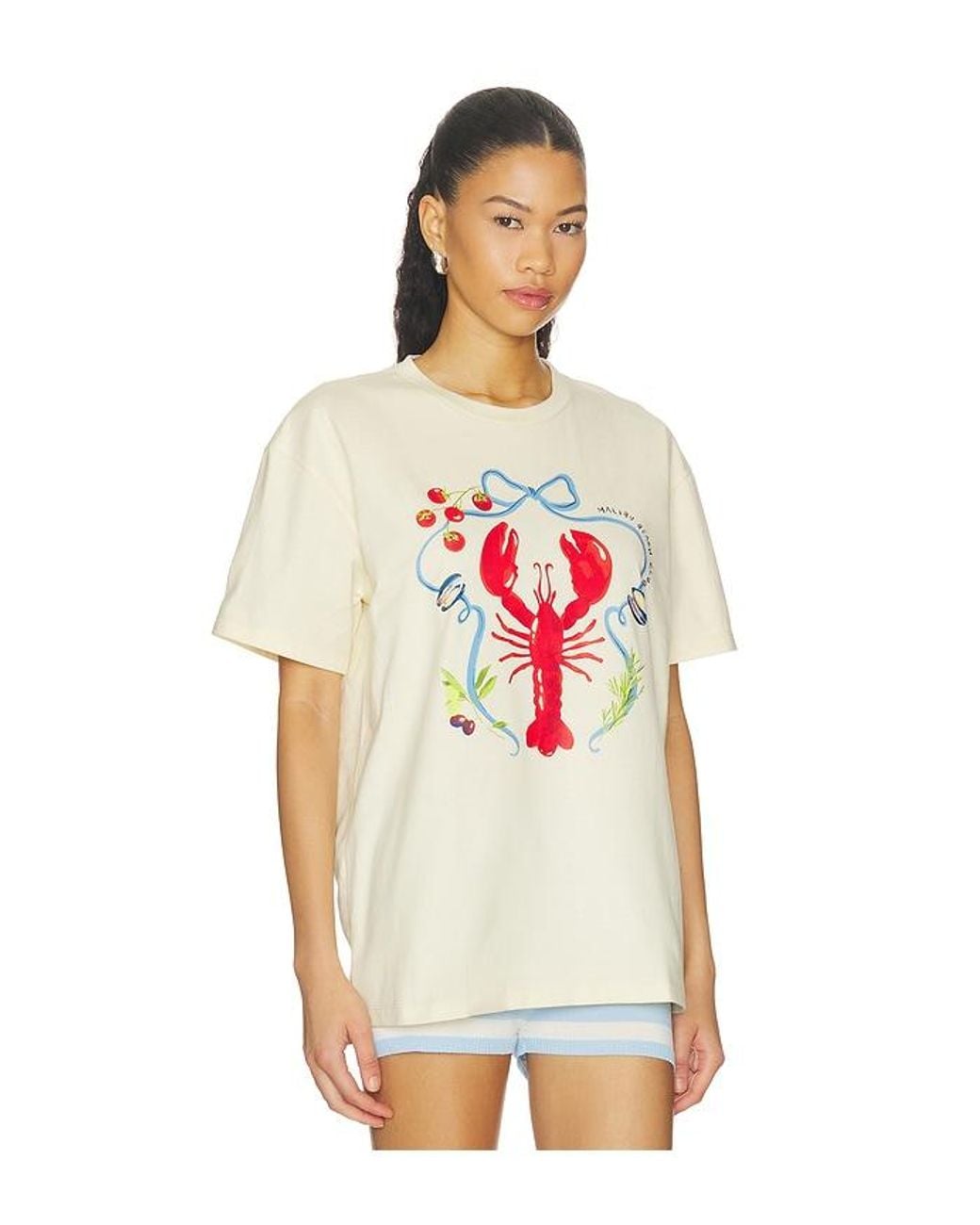Lovers + Friends White Cover Up Tee