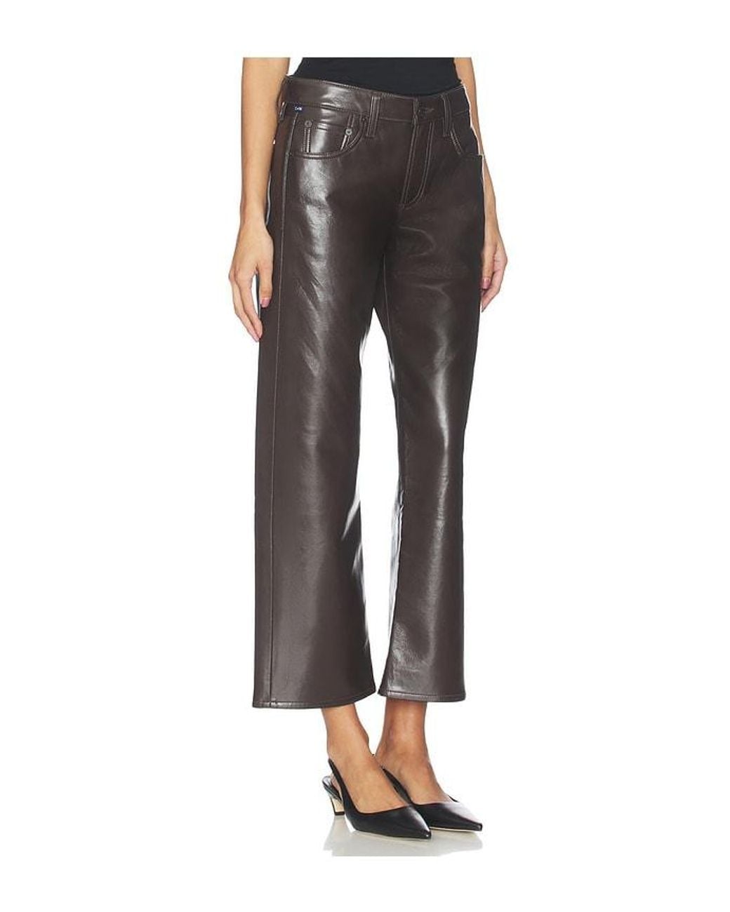 Citizens of Humanity Black Faye Vintage Straight Pants