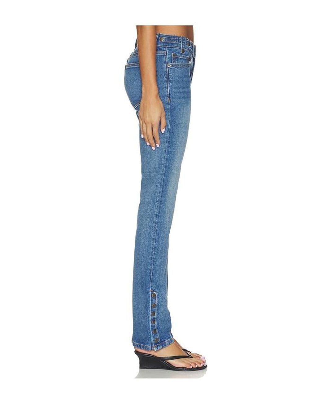 Re/done Blue Britt Bootcut Jeans