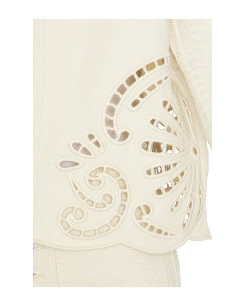 Ulla Johnson White The Bobbi Jacket With Eyelet