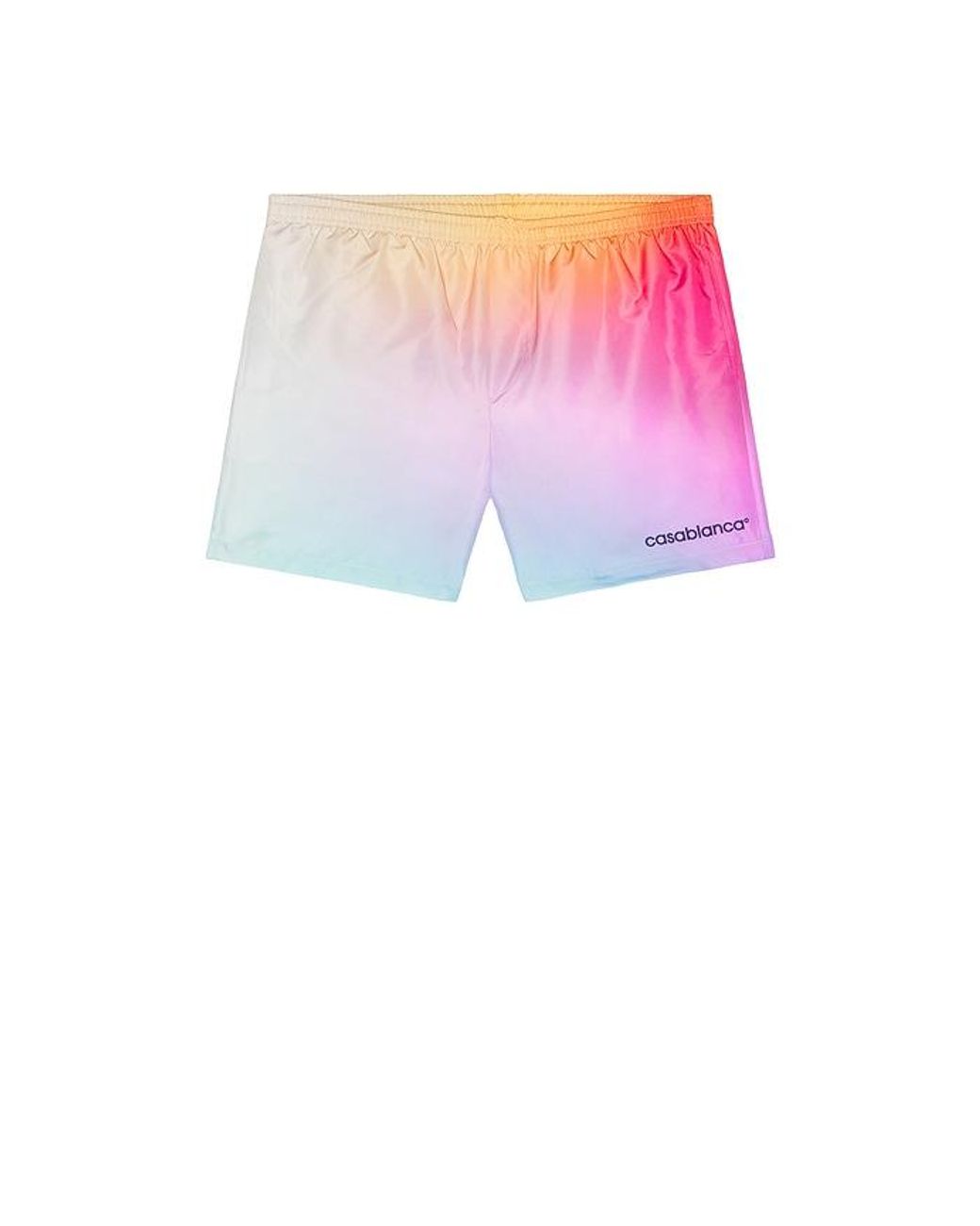 Casablanca Pink Gradient Printed Swim Shorts for men