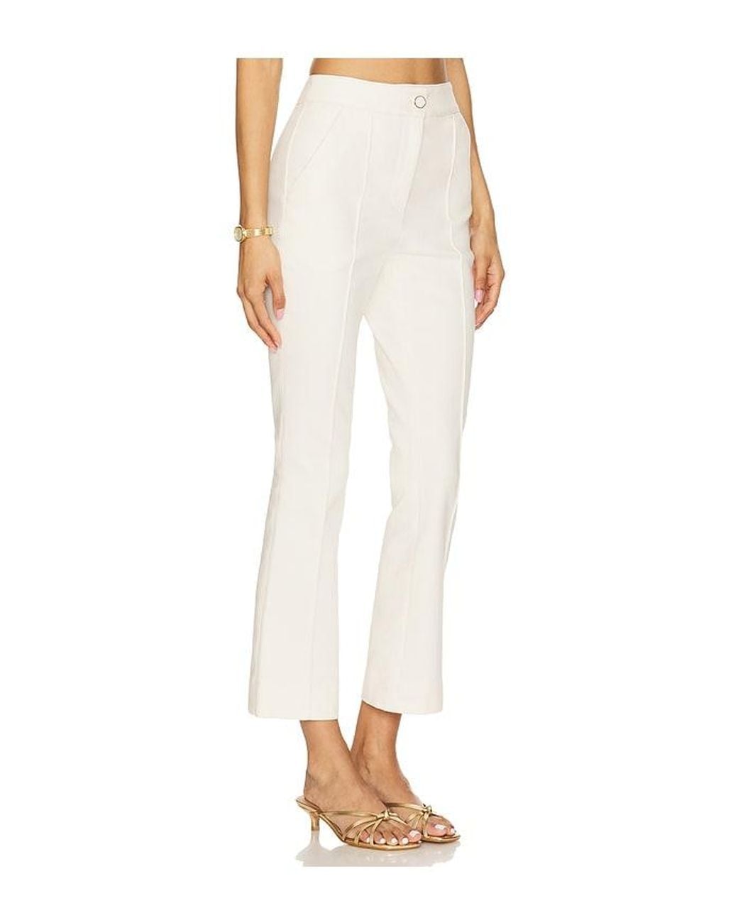 Veronica Beard White Kimra Pant