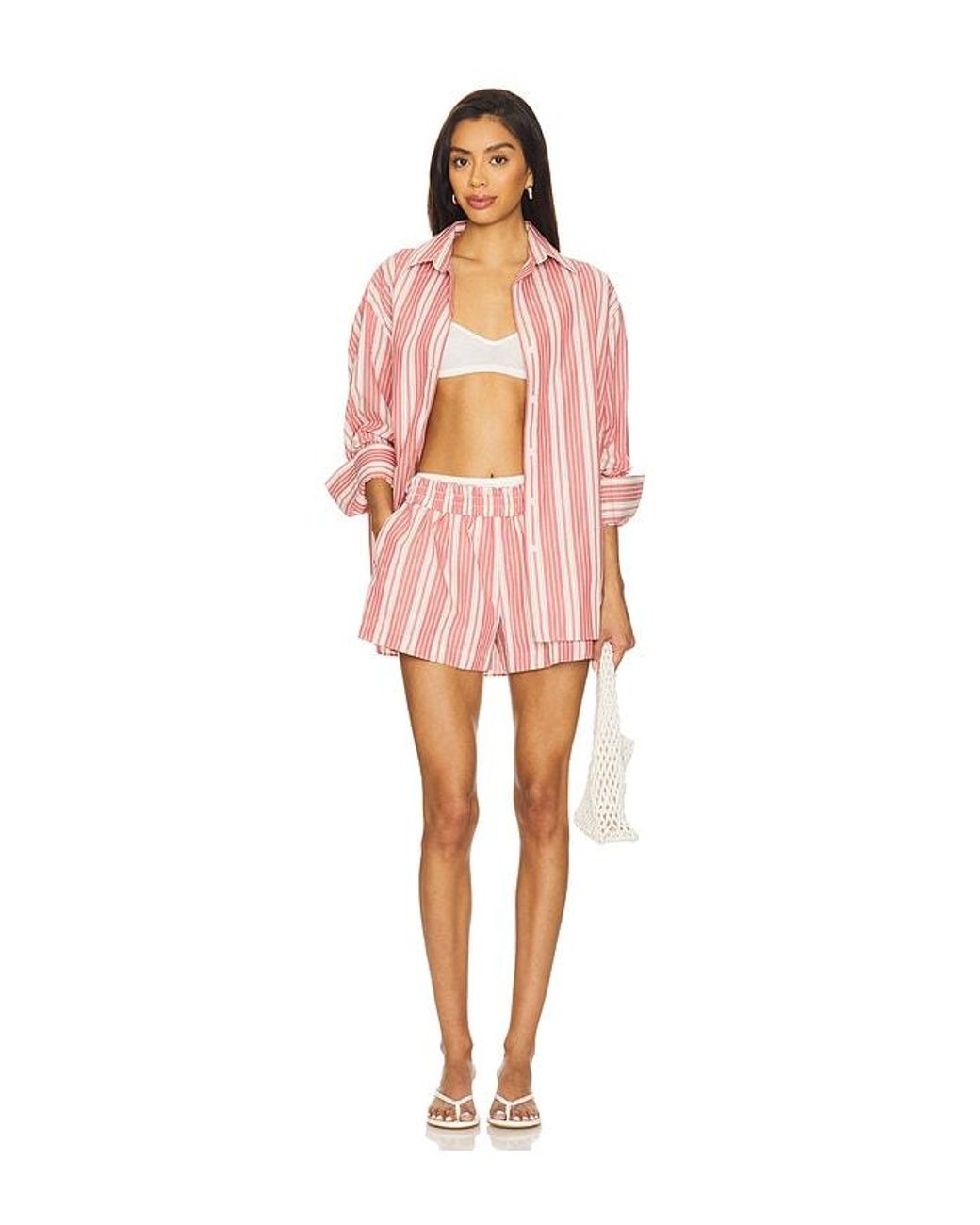 Faithfull The Brand Pink Capri Shirt