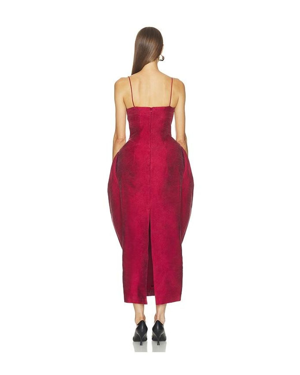 Magda Butrym Red Tank Midi Dress
