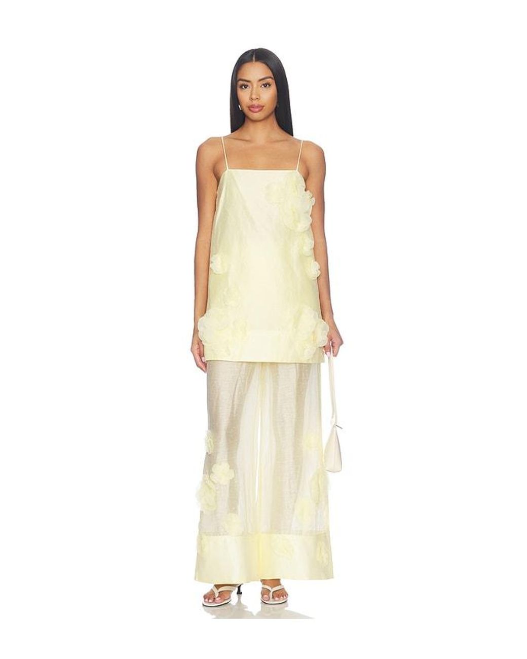 Aje. Natural Cloudscape Pant