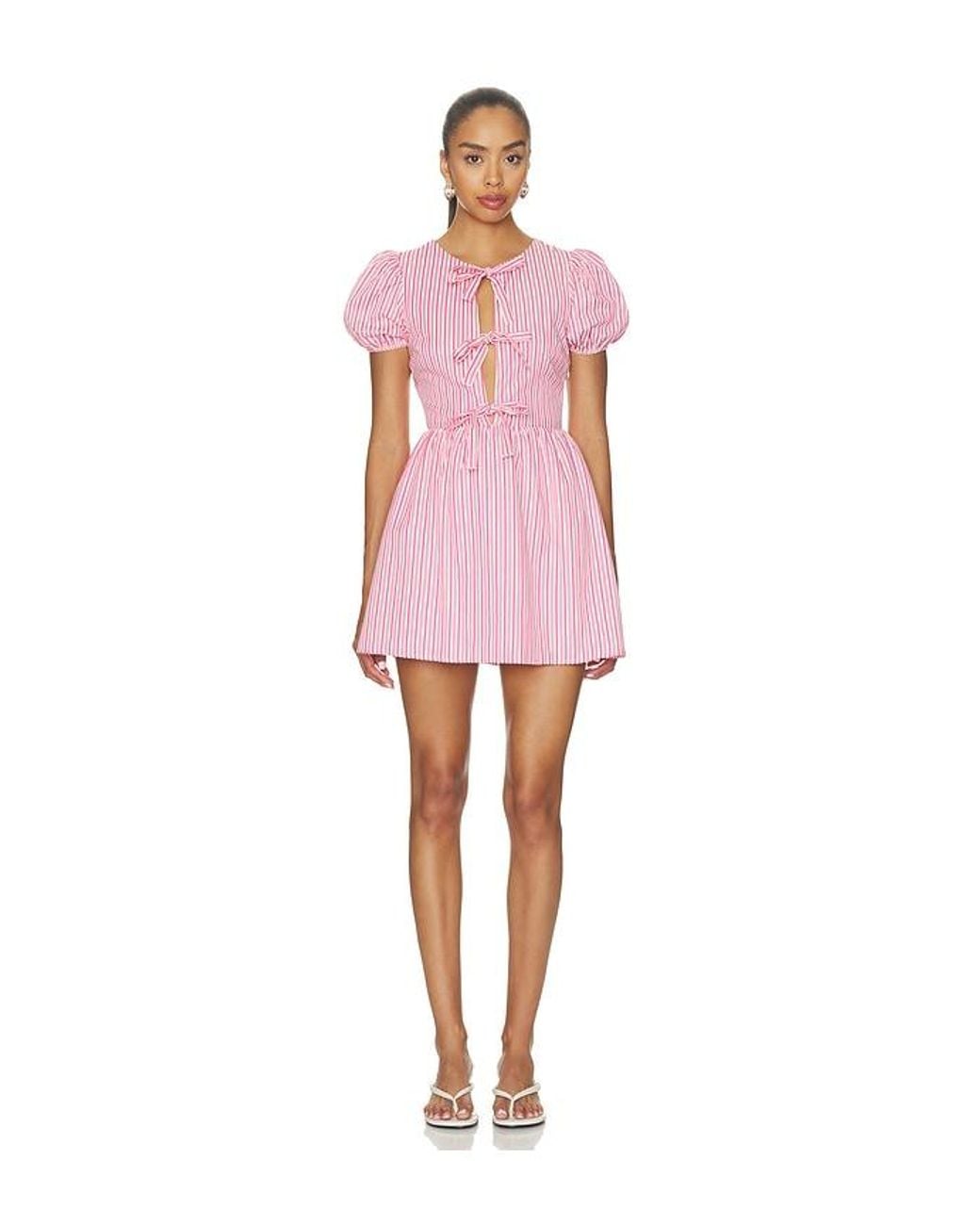 MORE TO COME Pink Heather Mini Dress
