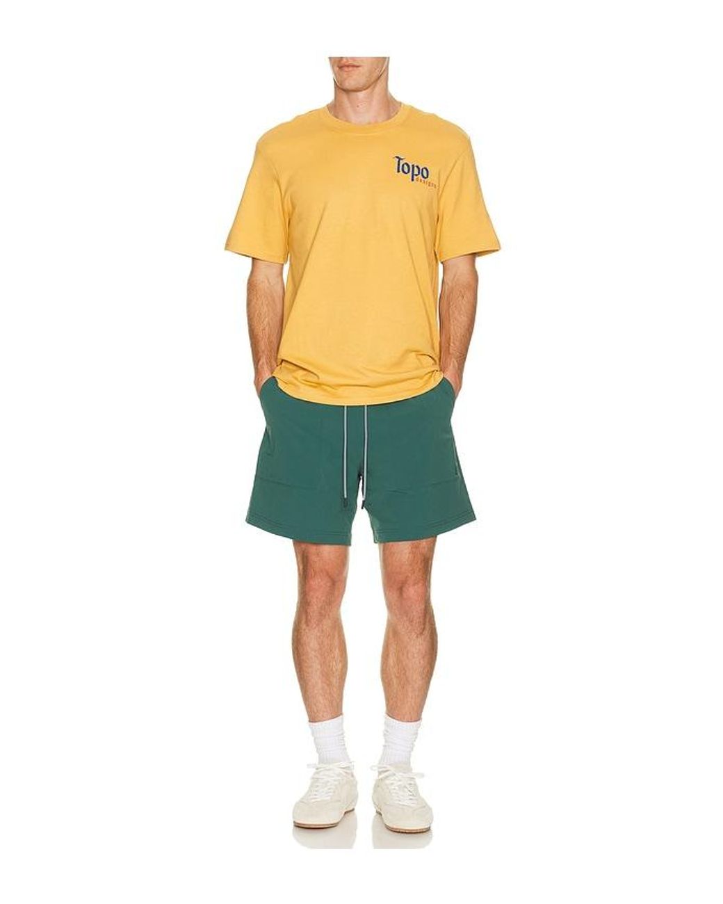 Topo Green Mesa Shorts for men