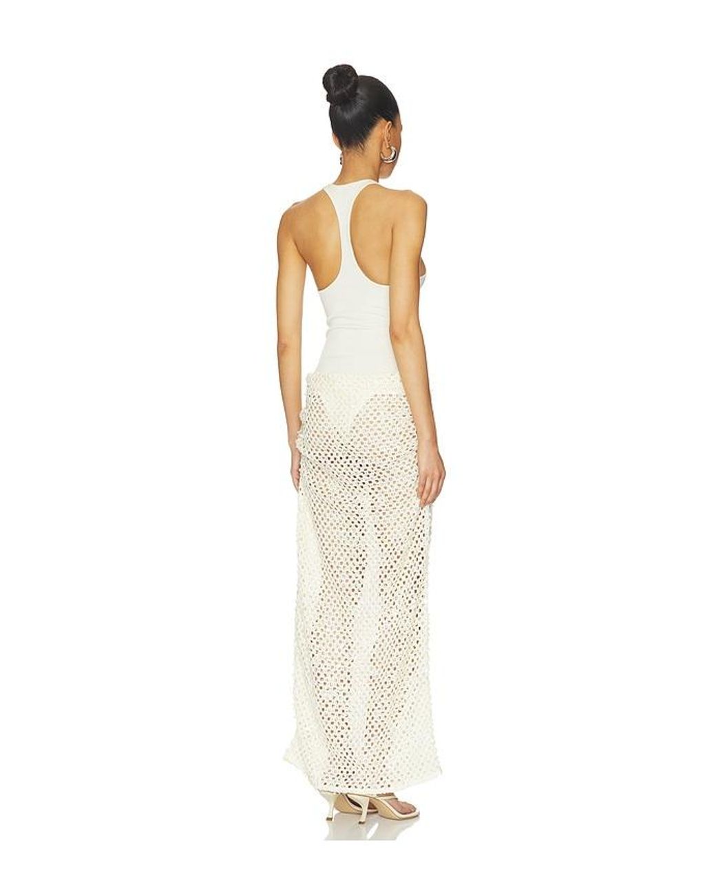 Benni White Ariel Maxi Dress