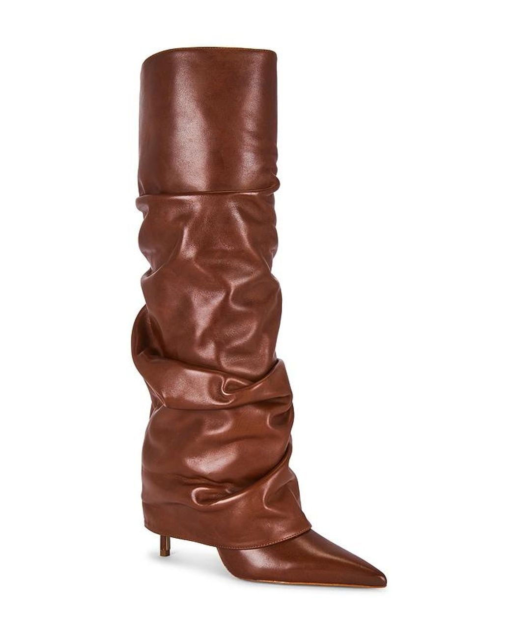 SCHUTZ SHOES Brown Mikki Up Cloak Boot