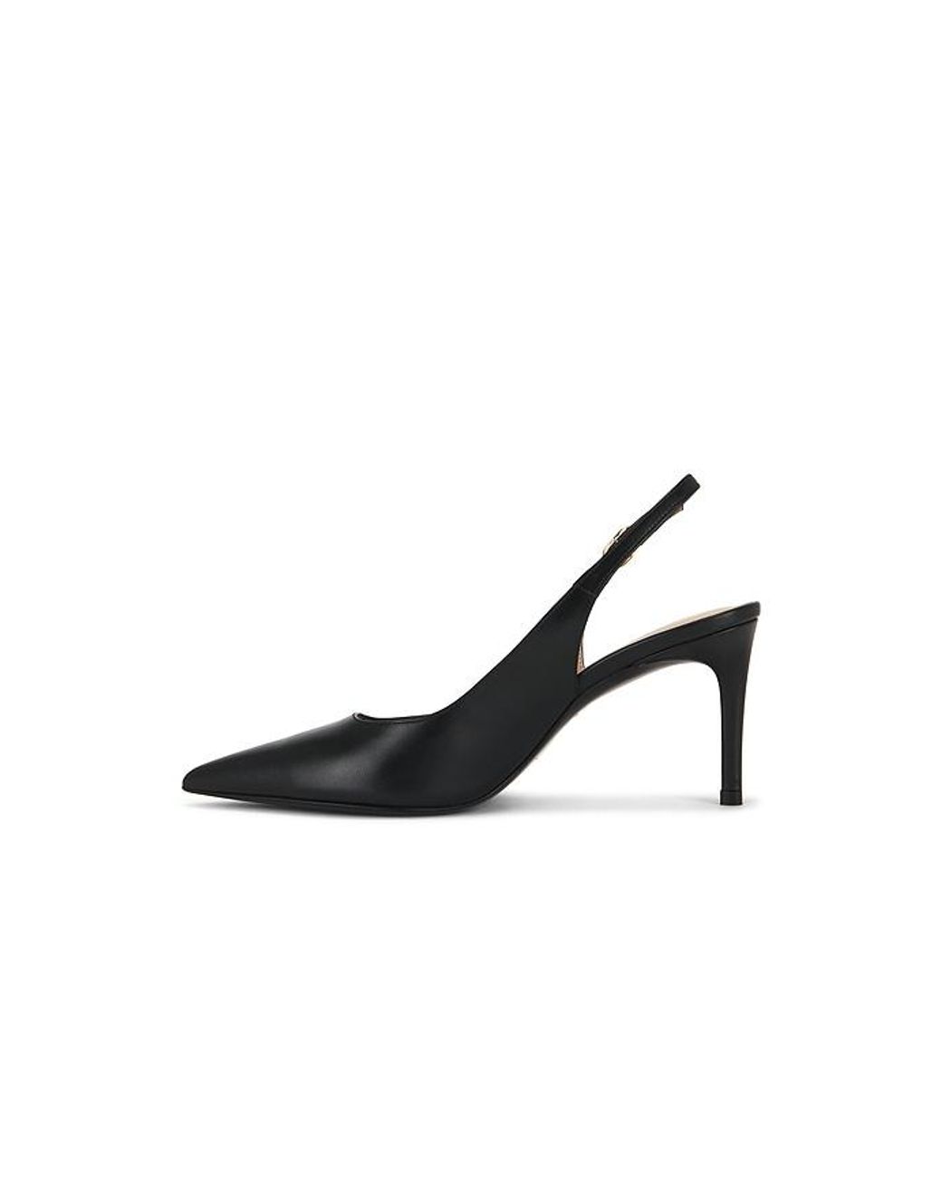 Stuart Weitzman Black Stuart Power Slingback 75 Pump