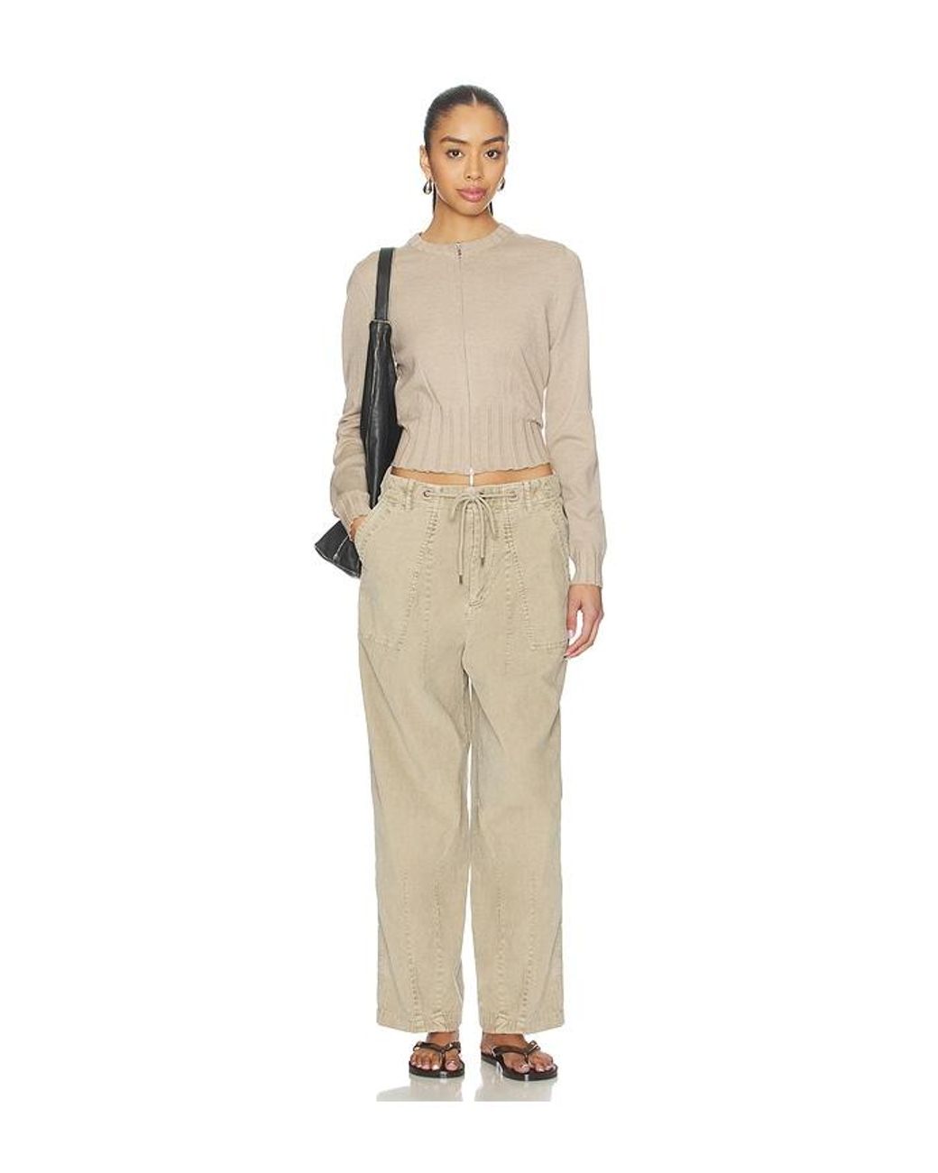 James Perse Natural Fine Wale Stretch Cord Pant