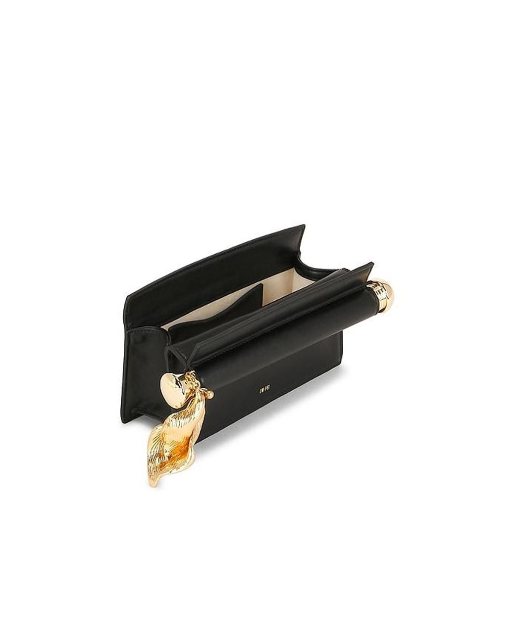 JW PEI Black Holly Metal Pendant Embellished Clutch
