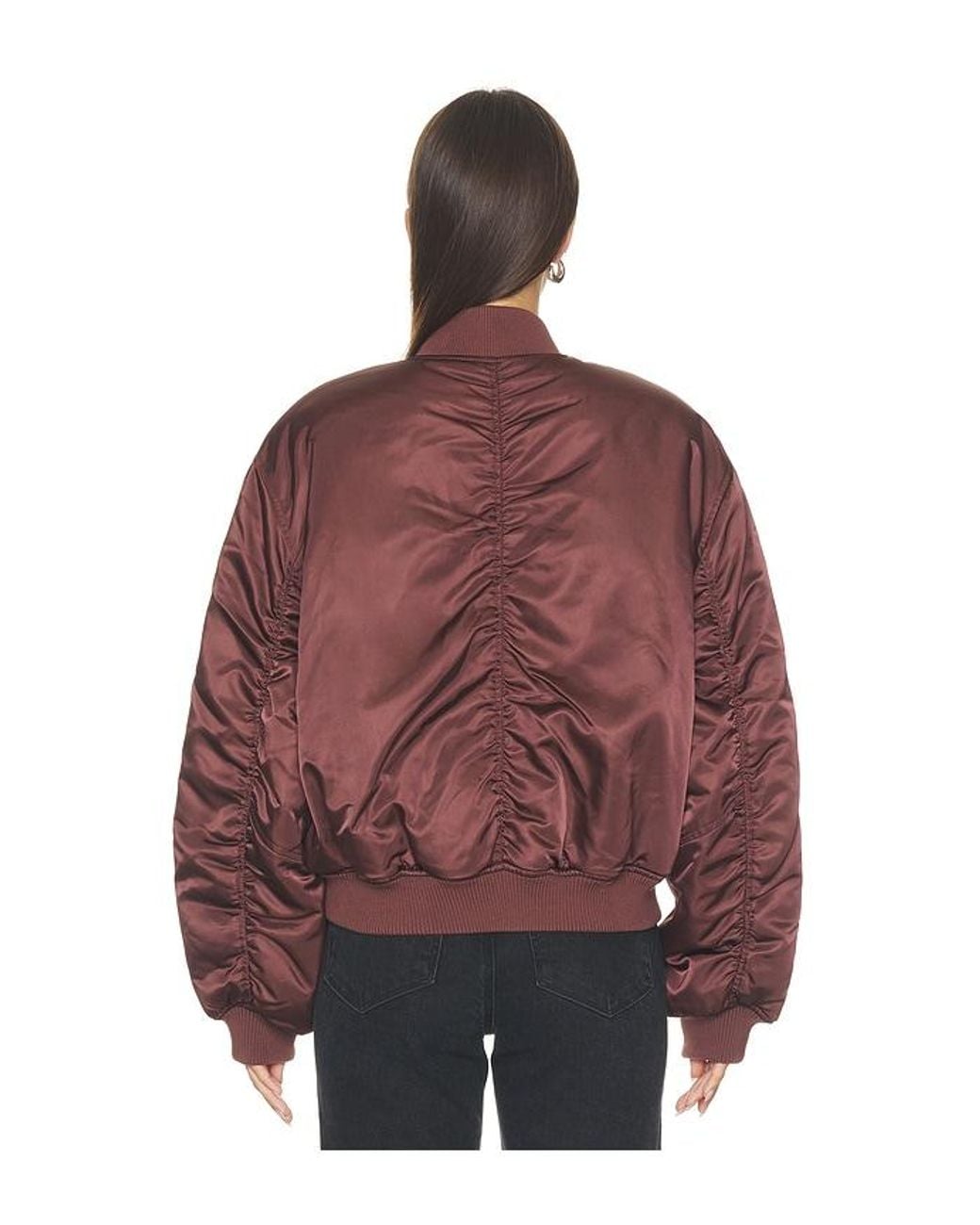 Agolde Red Frankie Reversible Bomber