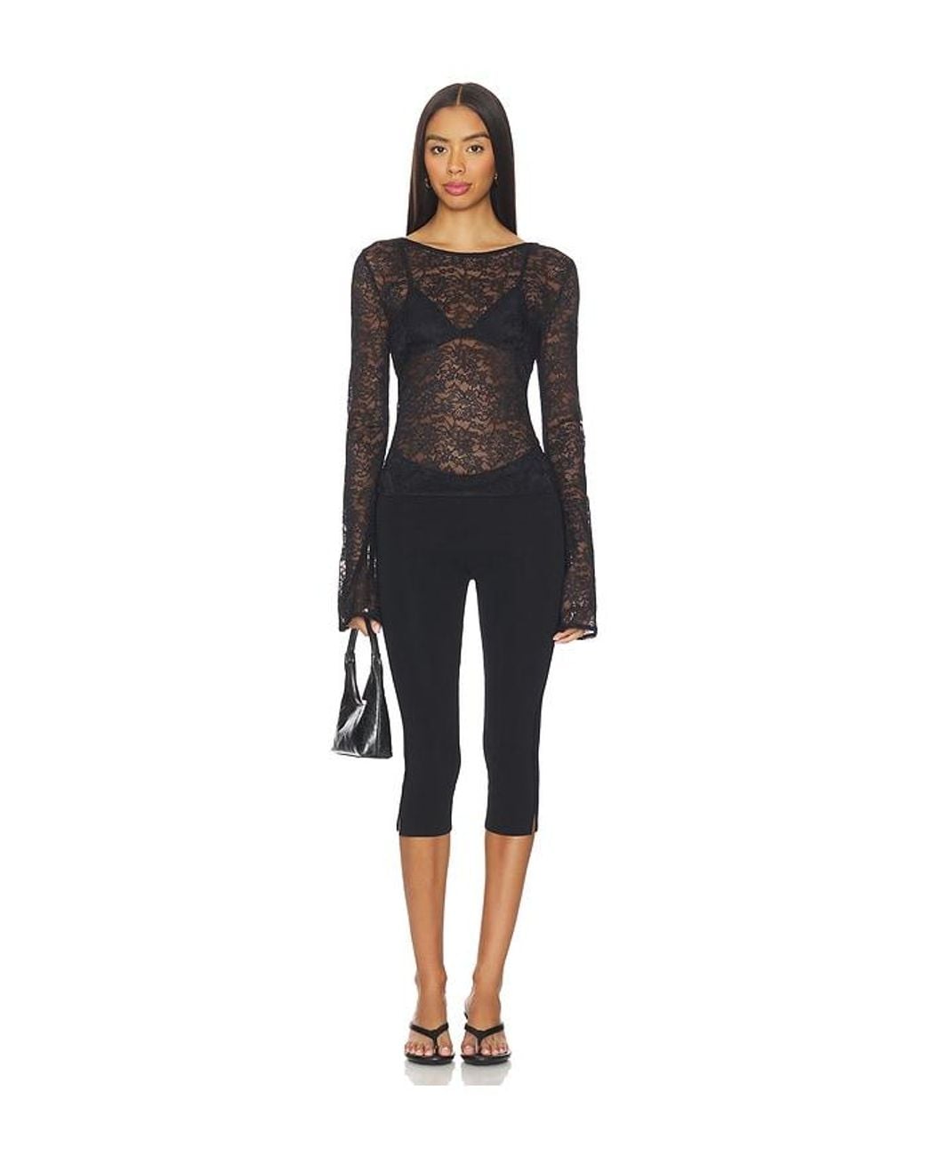 Lamarque Black Amelia Top