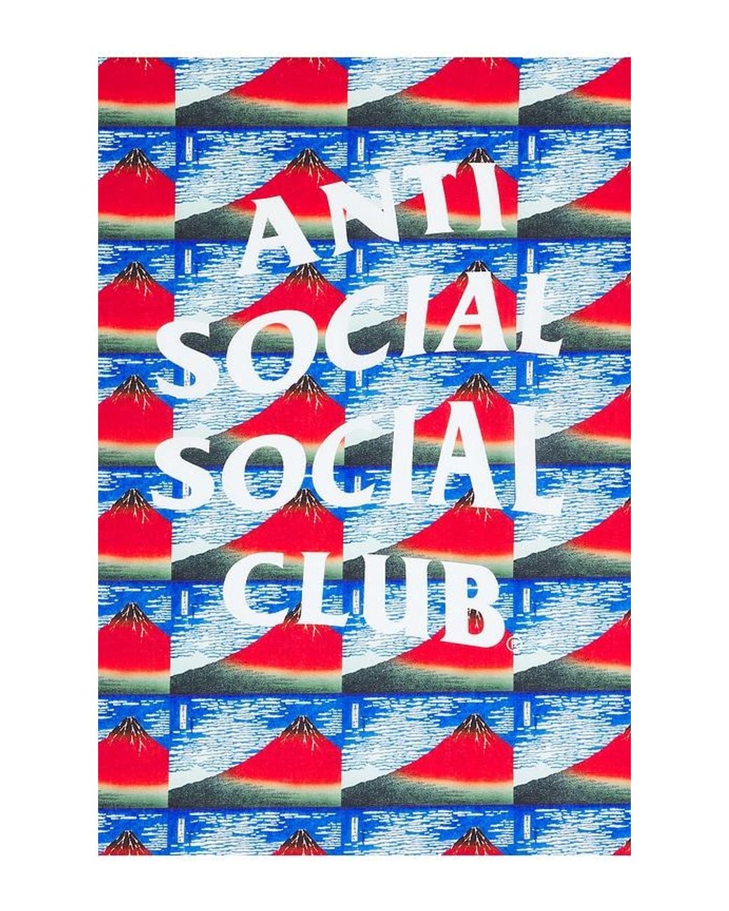 ANTI SOCIAL SOCIAL CLUB Red Fine Wind Clear Morning Bandana