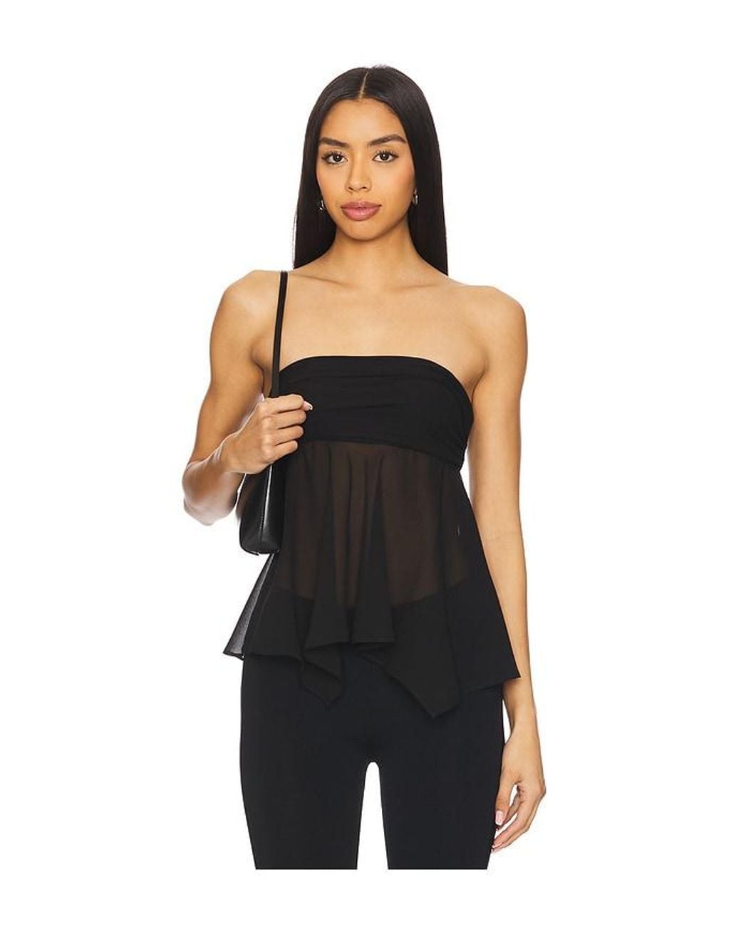 Lovers + Friends Black Sierra Top