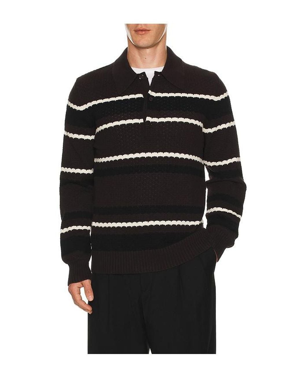 NN07 Black Alfie Polo for men